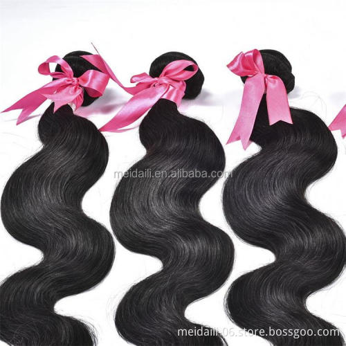 Wholesale Cheap 6A Grade Machine Double Drawn Remy Hair Body Wave Human Hair Bundles